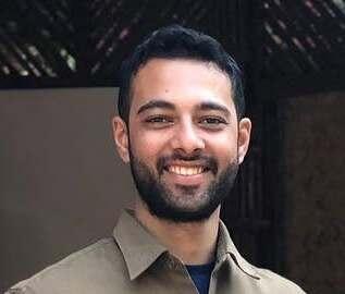 Rohit Damle from The Bridge Tours in the field